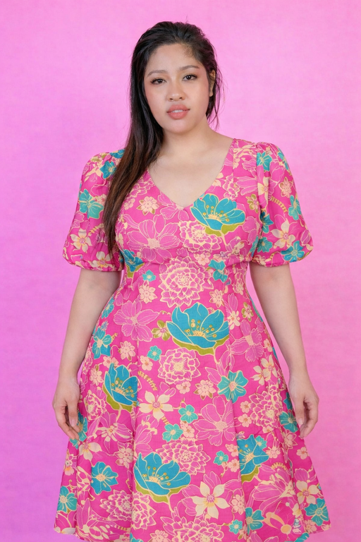 PSQ002 - Pink Garden A-line