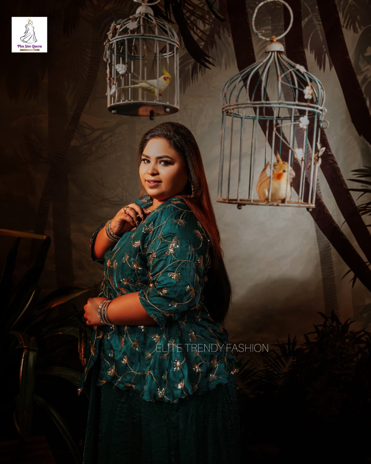 PSQ018 - Kimmy teal green ethnic