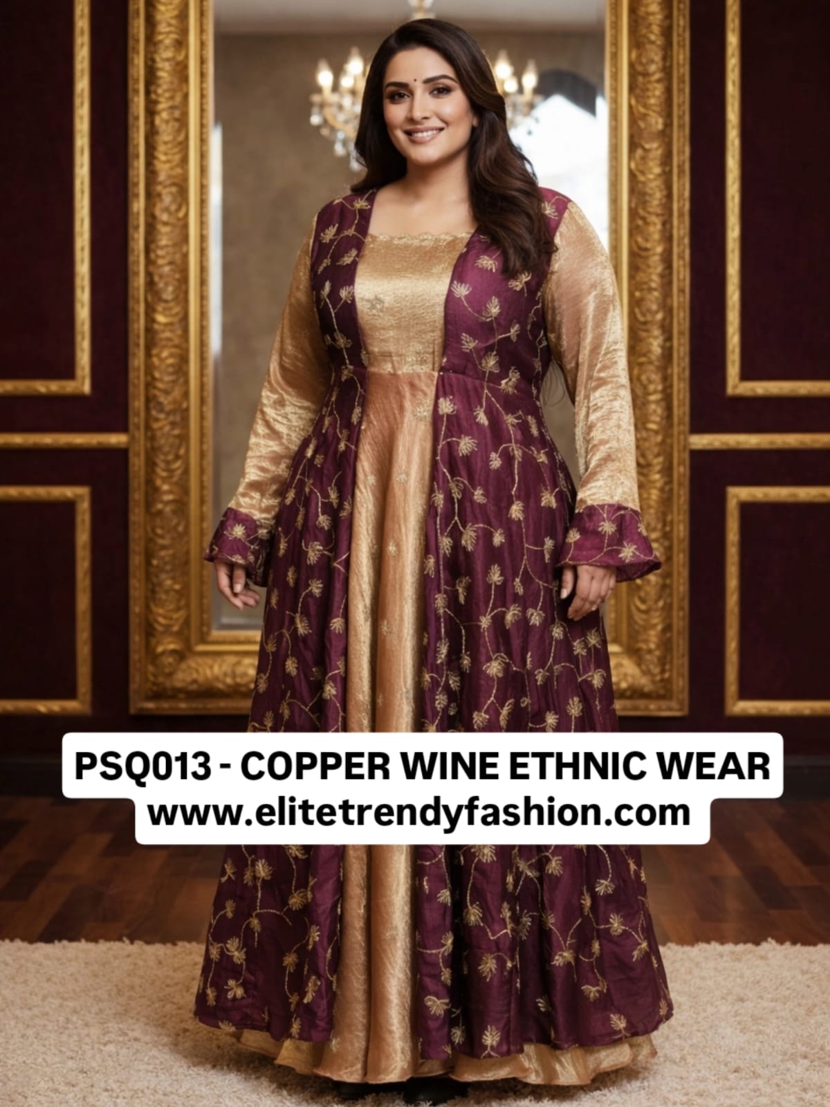 PSQ013 - Copper wine ethnic maxi