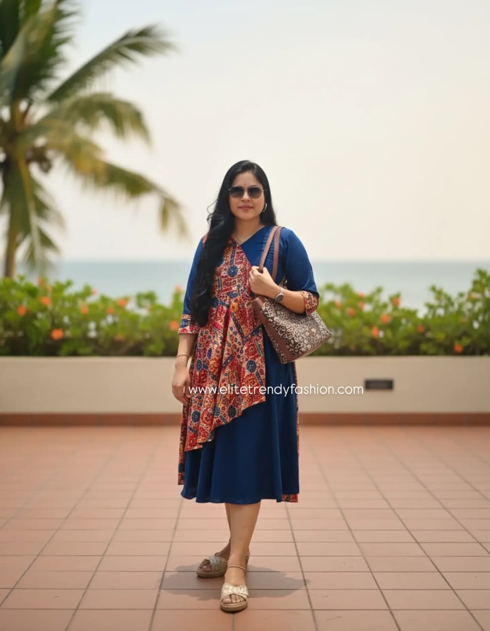 PSQ027 - contrast style dress