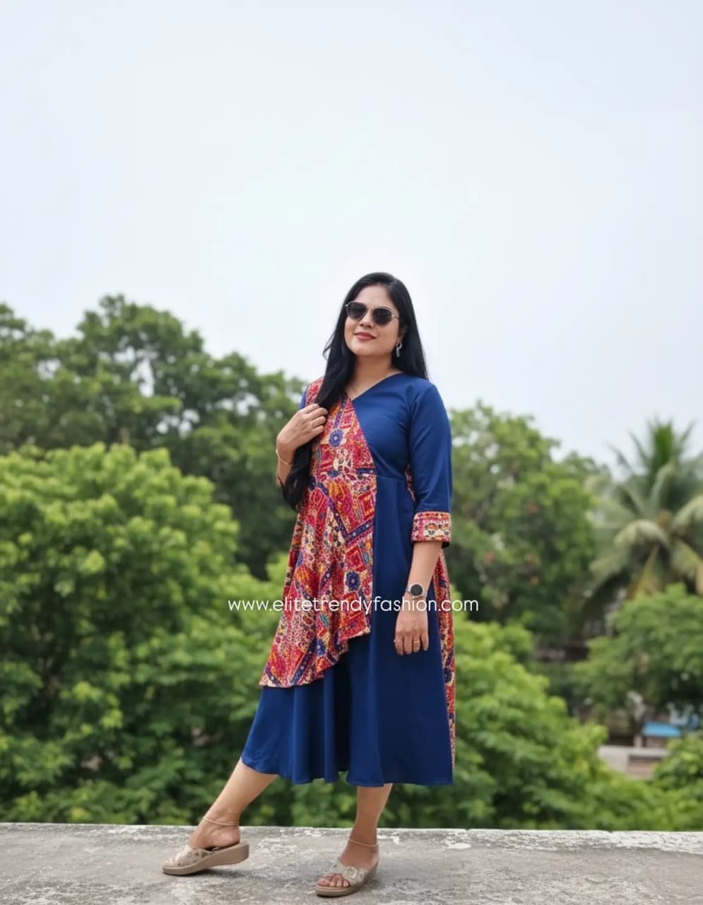 PSQ027 - contrast style dress