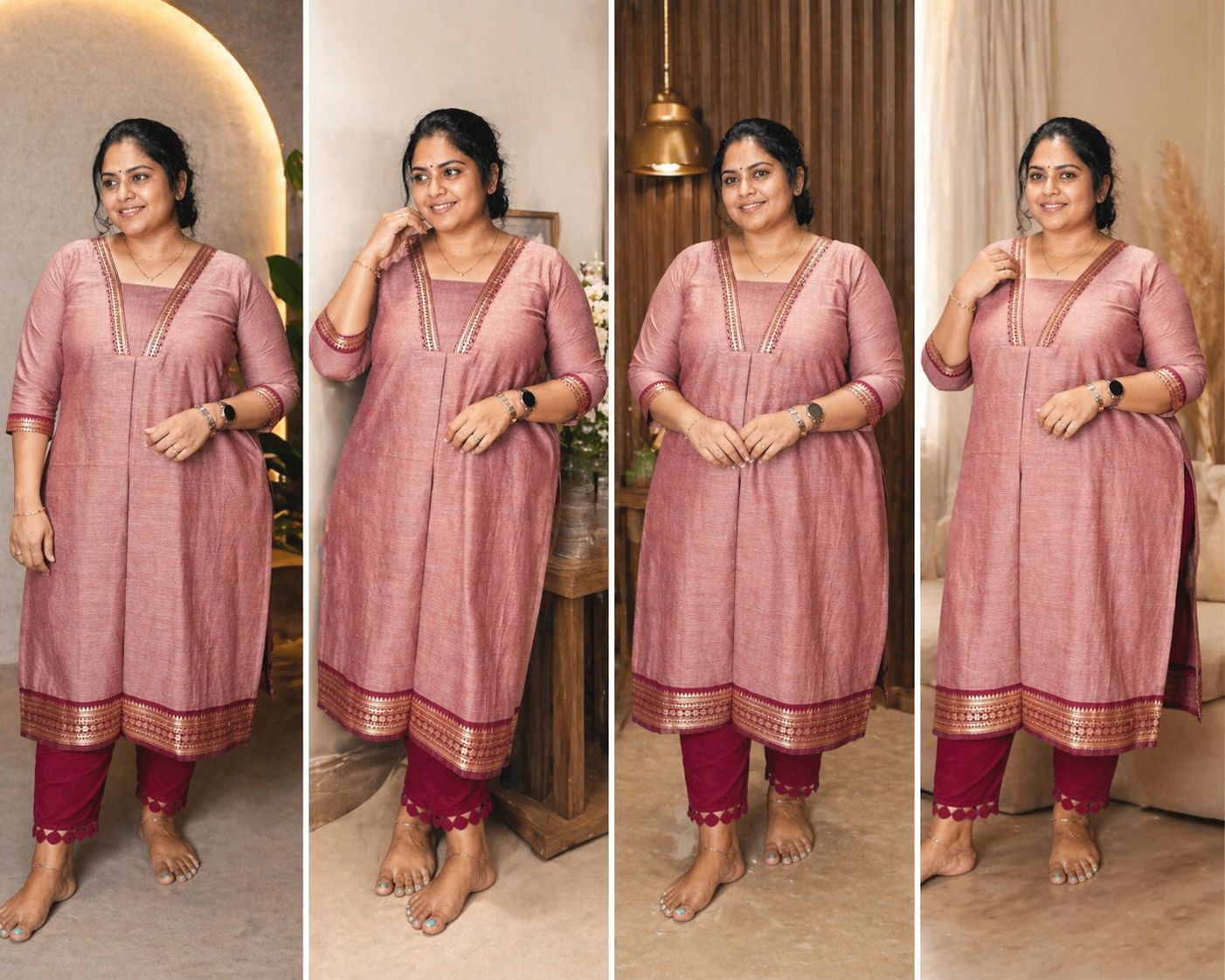 PSQ012 - Mangalagiri cotton kurti set