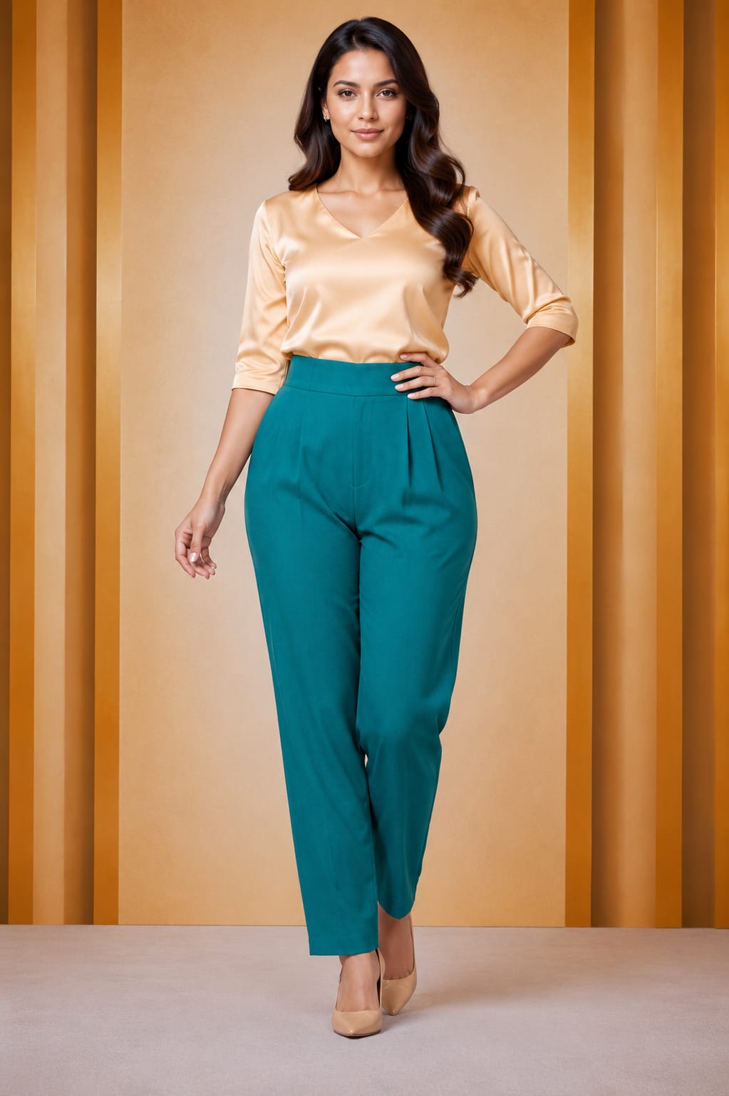 TTP015 - Ramar green straight pant