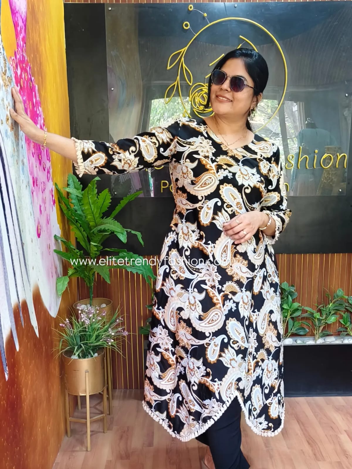 PSQ049 - Asymmetric A-line kurti