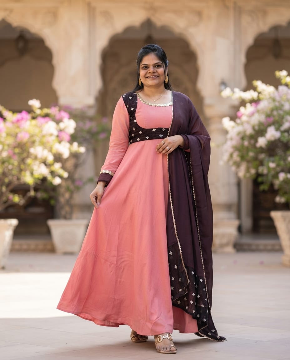 PSQ054 - Gulabi rani anarkali